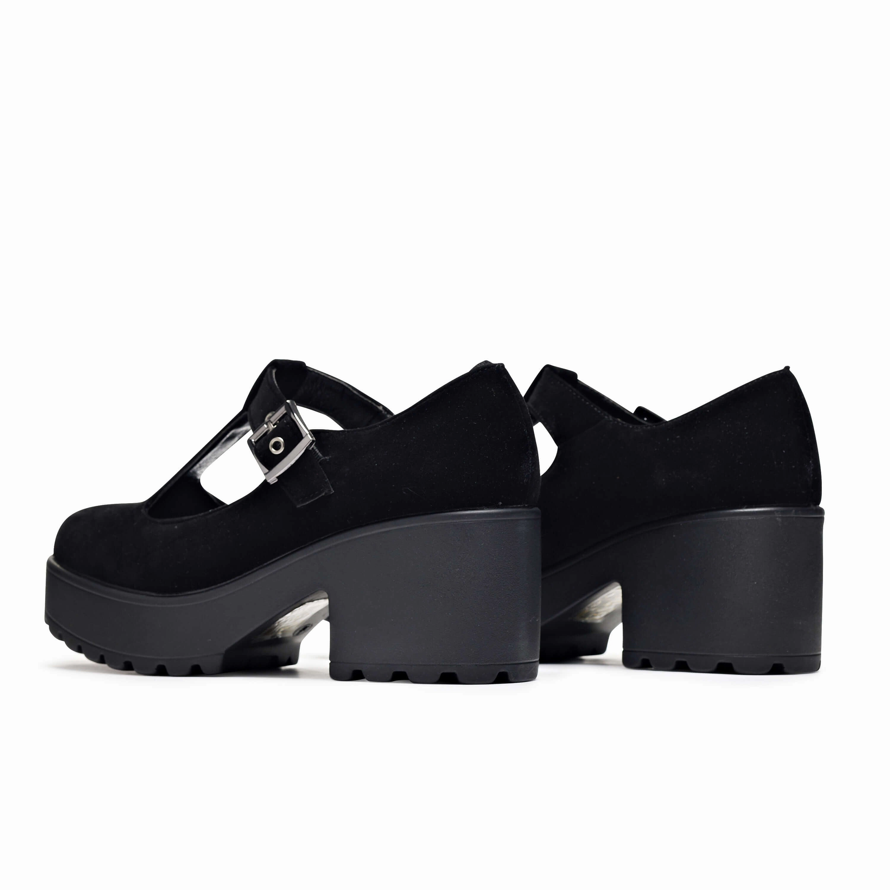 Mary Jane Patent Flat Shoes Sai Black Mary Jane Shoes 'Suede Edition'