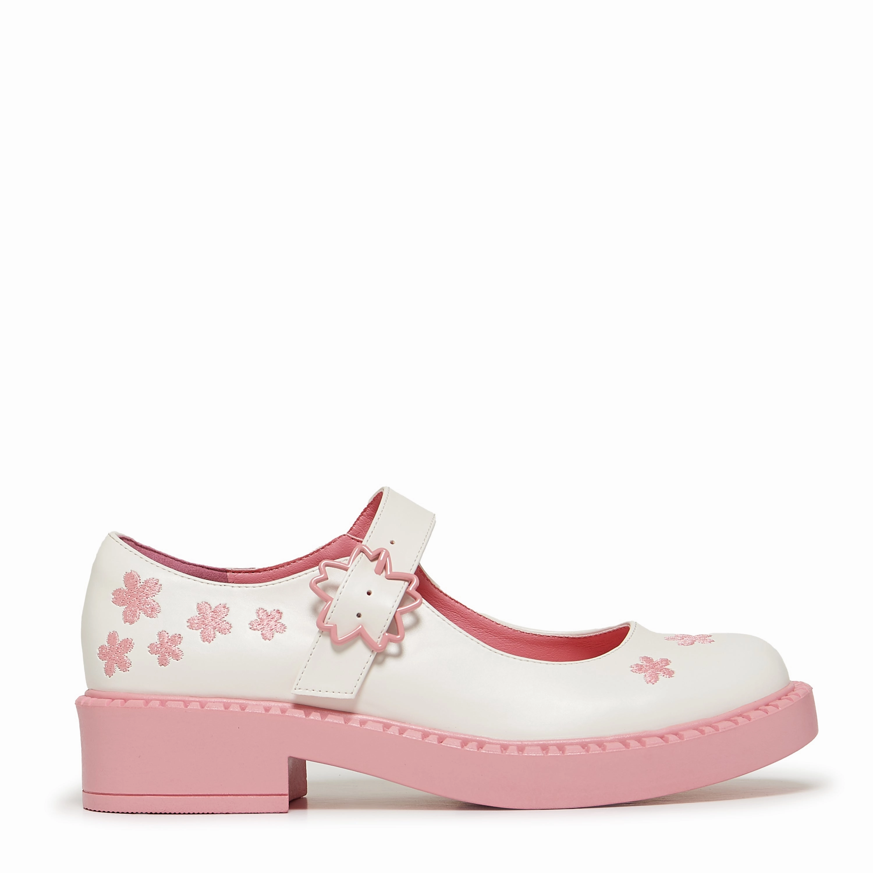Sakura Miku Cherry Blossom Mary Janes - White Teva Niyama Flat Perf Mary Jane Shoes