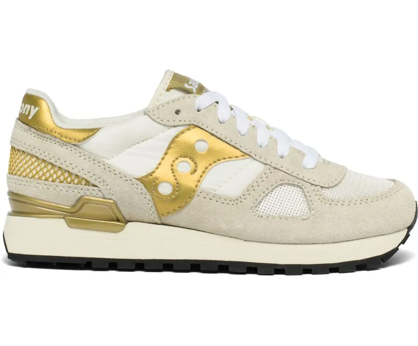 Saucony Originals scarpa sneakers da donna Shadow S1108-720 bianco-oro Cloud 5 Waterproof Sneakers