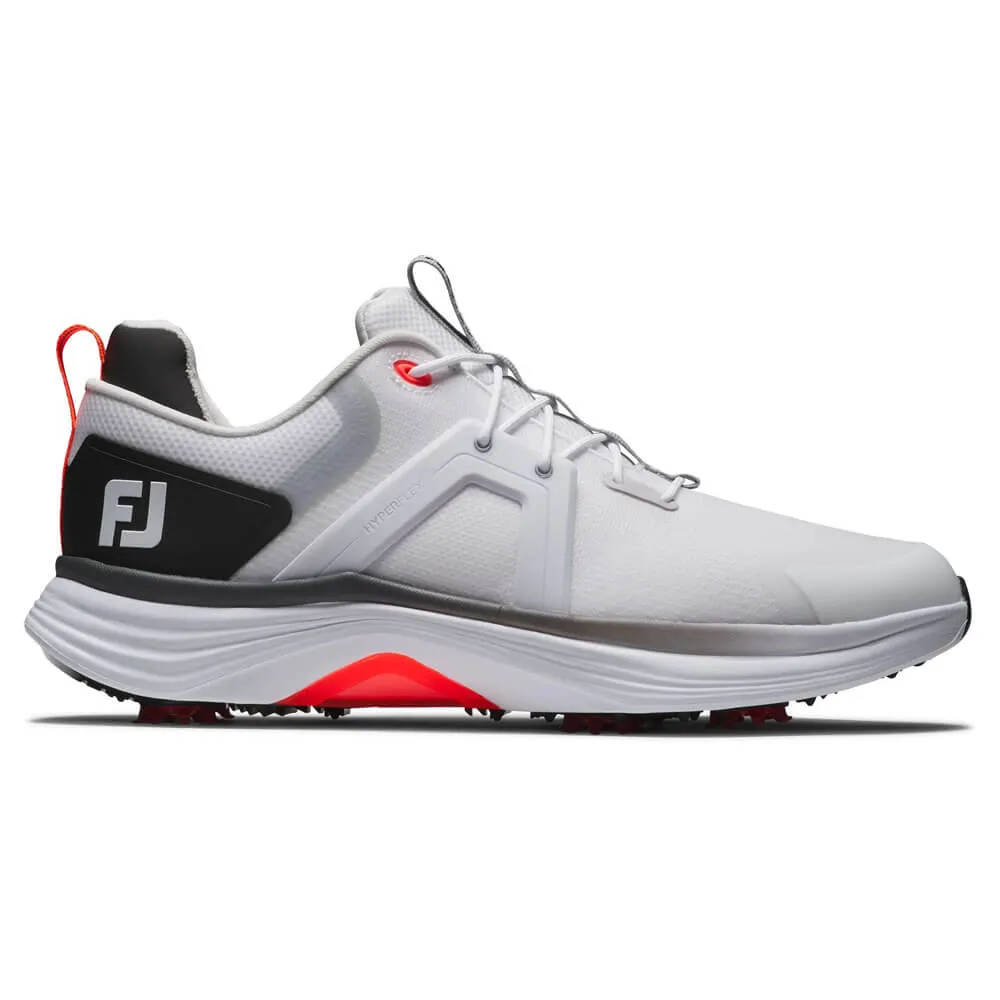 Best Comfortable Golf Shoes FootJoy HyperFlex Golf Shoes White/Black/Red - 25 Men