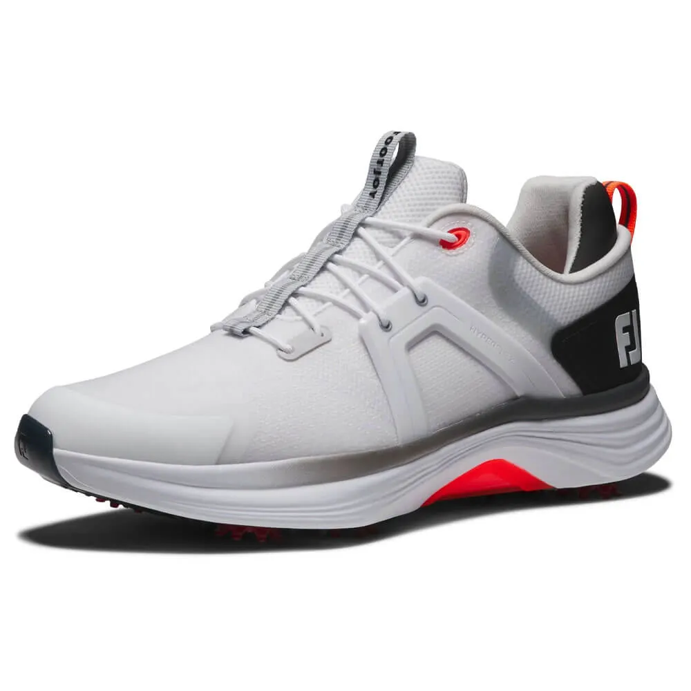 FootJoy HyperFlex Golf Shoes White/Black/Red - 25 Men Footjot Golf