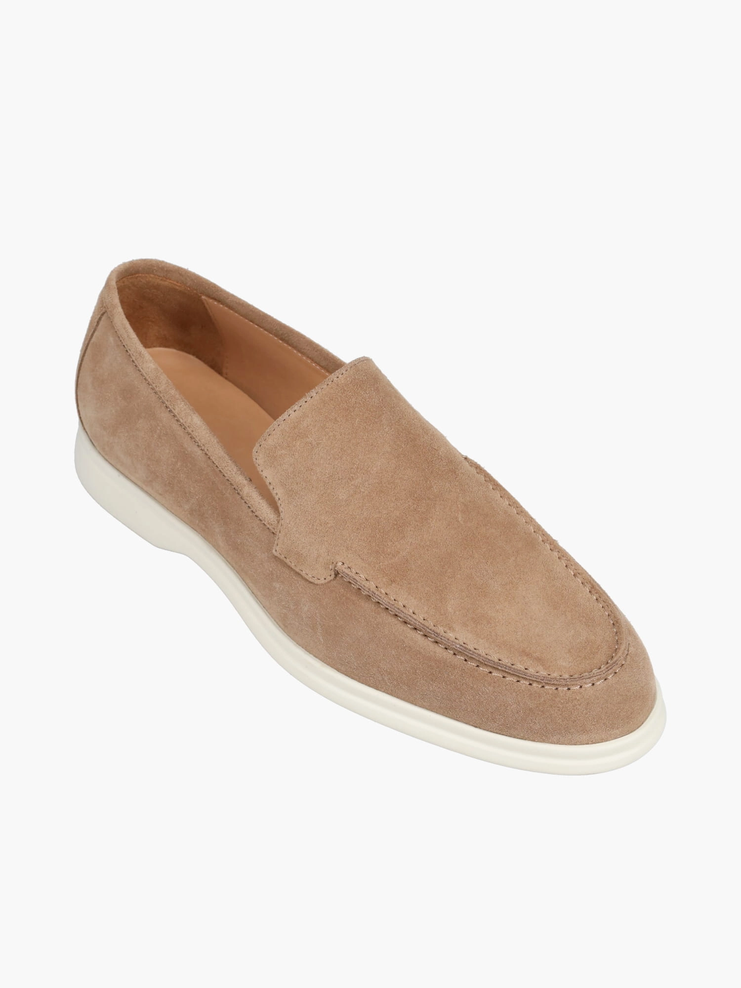 Lorenzo Plain Beige Suede Shoe Insert Flat Feet
