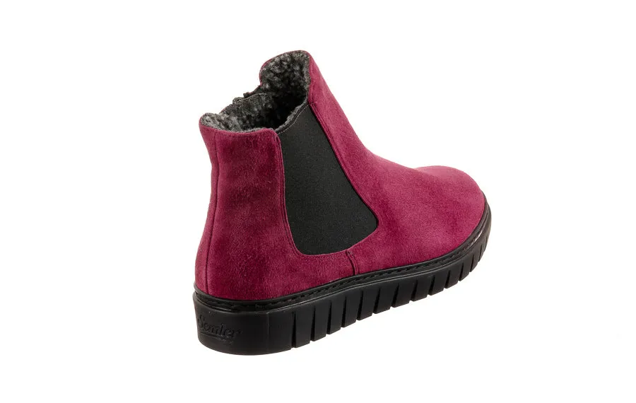 Sem Missy Berry Square Toe Chunky Ankle Boots