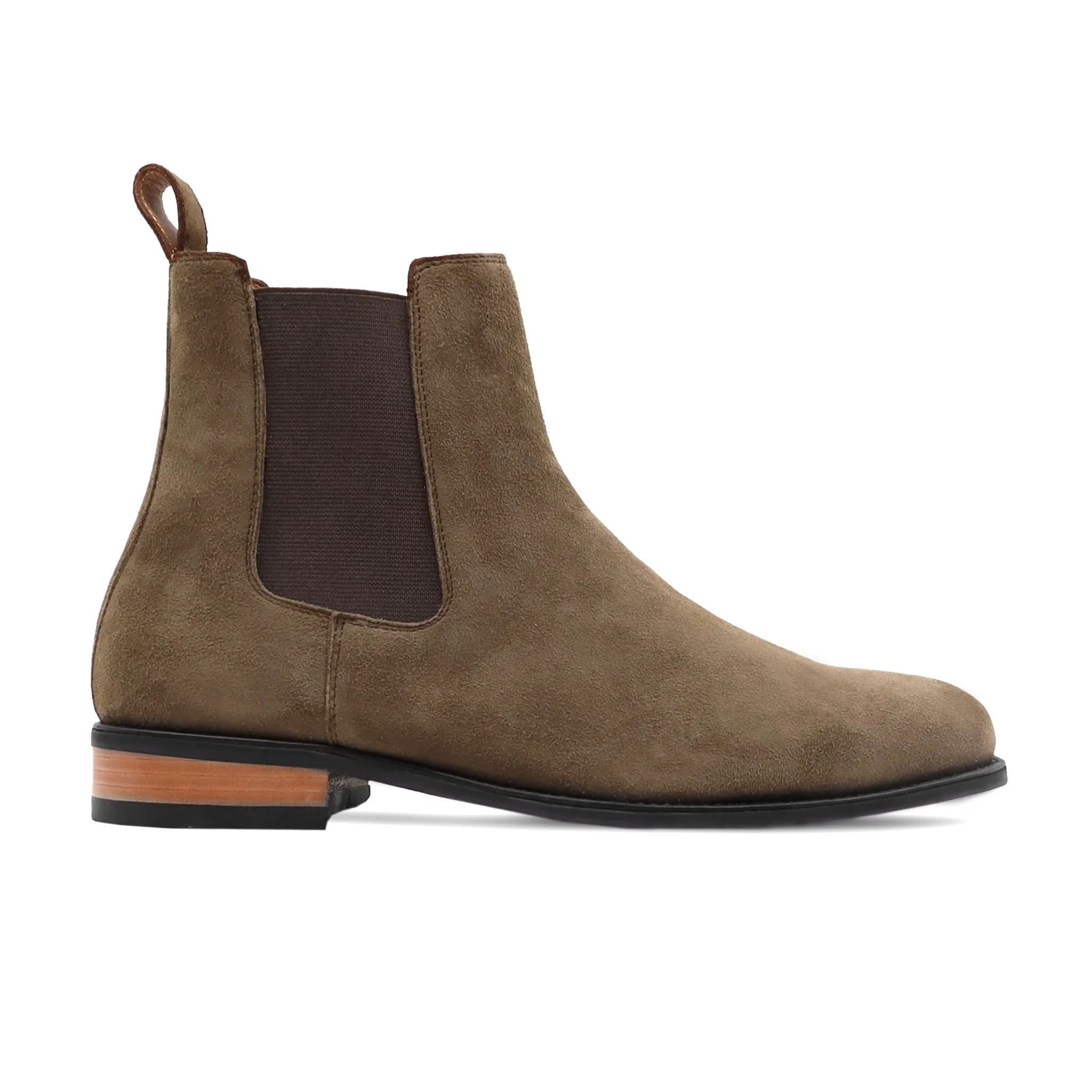 Drina Chelsea Boots Hanbe - Men's Brown Kid Suede Chelsea Boot