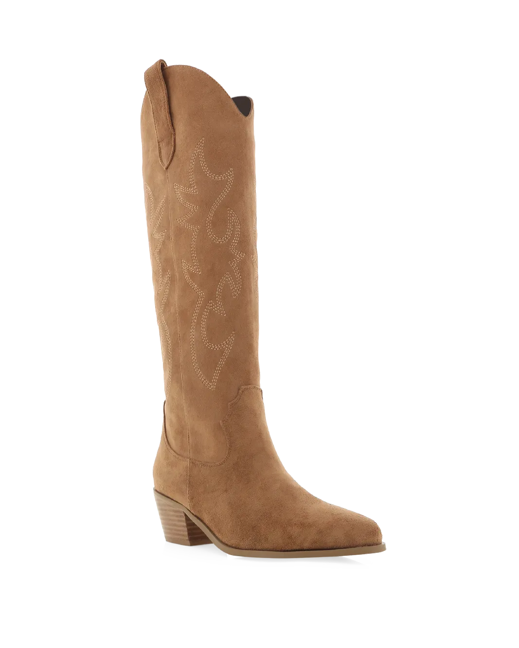 URSON - DARK TAN SUEDE Over The Ankle Boots