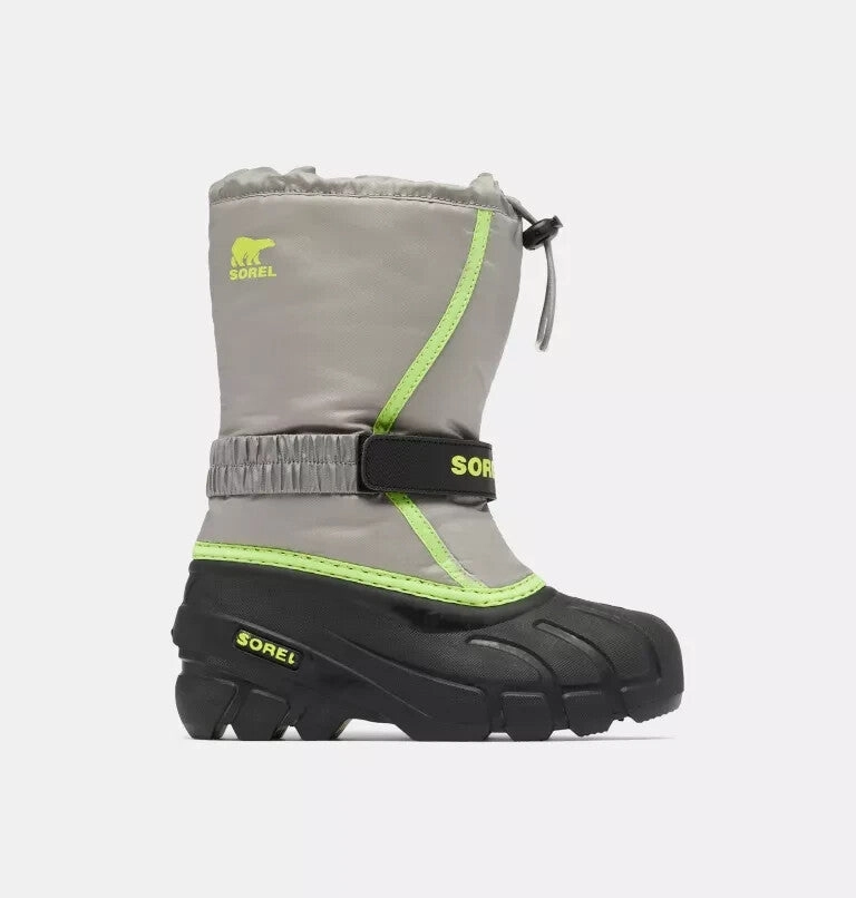 Sperry Duck Boots Good For Snow Sorel Flurry 1855251-062 Snow Boots Kids  Gray Insulated Waterproof ZPO3297