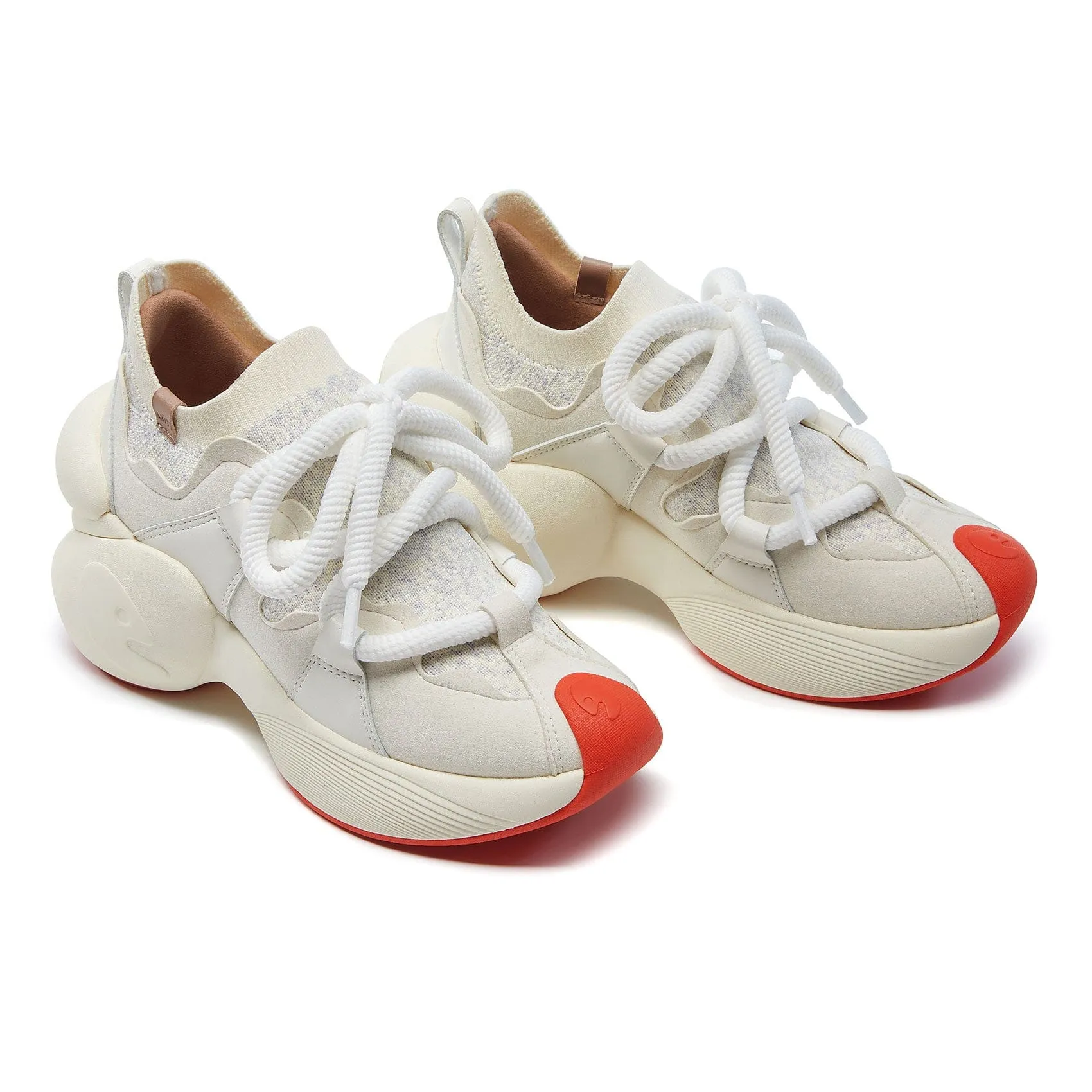 Non Marking Indoor Badminton Shoes Bright White Bilbao A2 Women