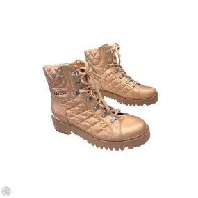 Boots Combat By Guess In Rose Gold, Size: 9.5 Combat Boots With Side Pouch