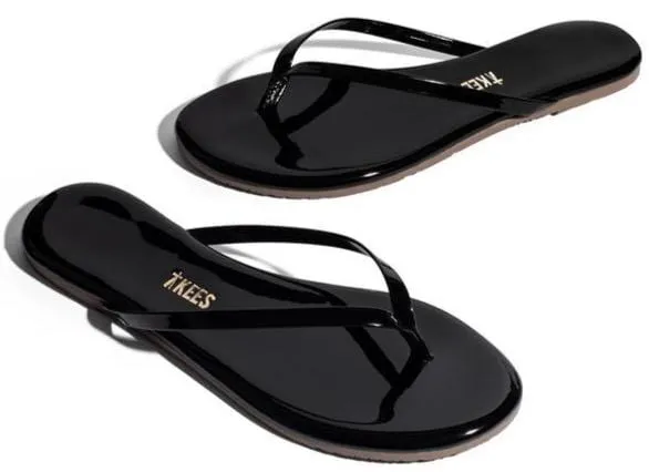 Gloss Sparkly Flip Flops