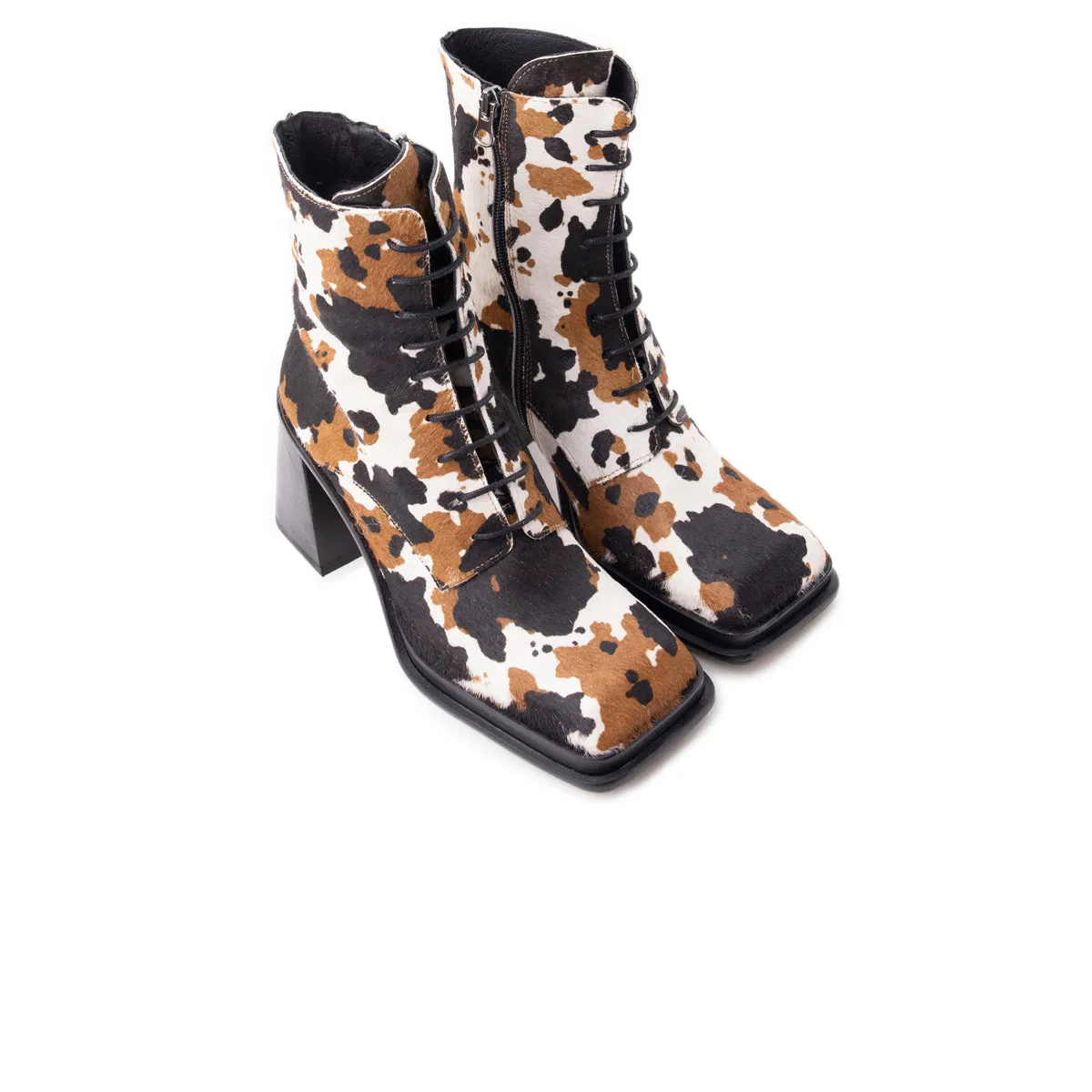 Dusseldorf Multi Cow Pony Ankle Work Boots