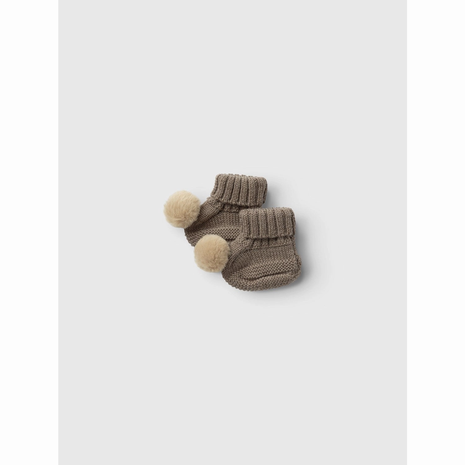 Peely Slippers Name It Walnut Wrilla Wool Knit Slippers With Dot