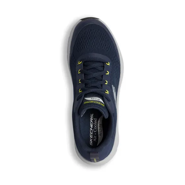 Skechers scarpa sneakers da uomo Relaxed Fit Arch Fit D'Lux Sumner 232502/NVLM blu limone New Balance Arch Support Sneakers