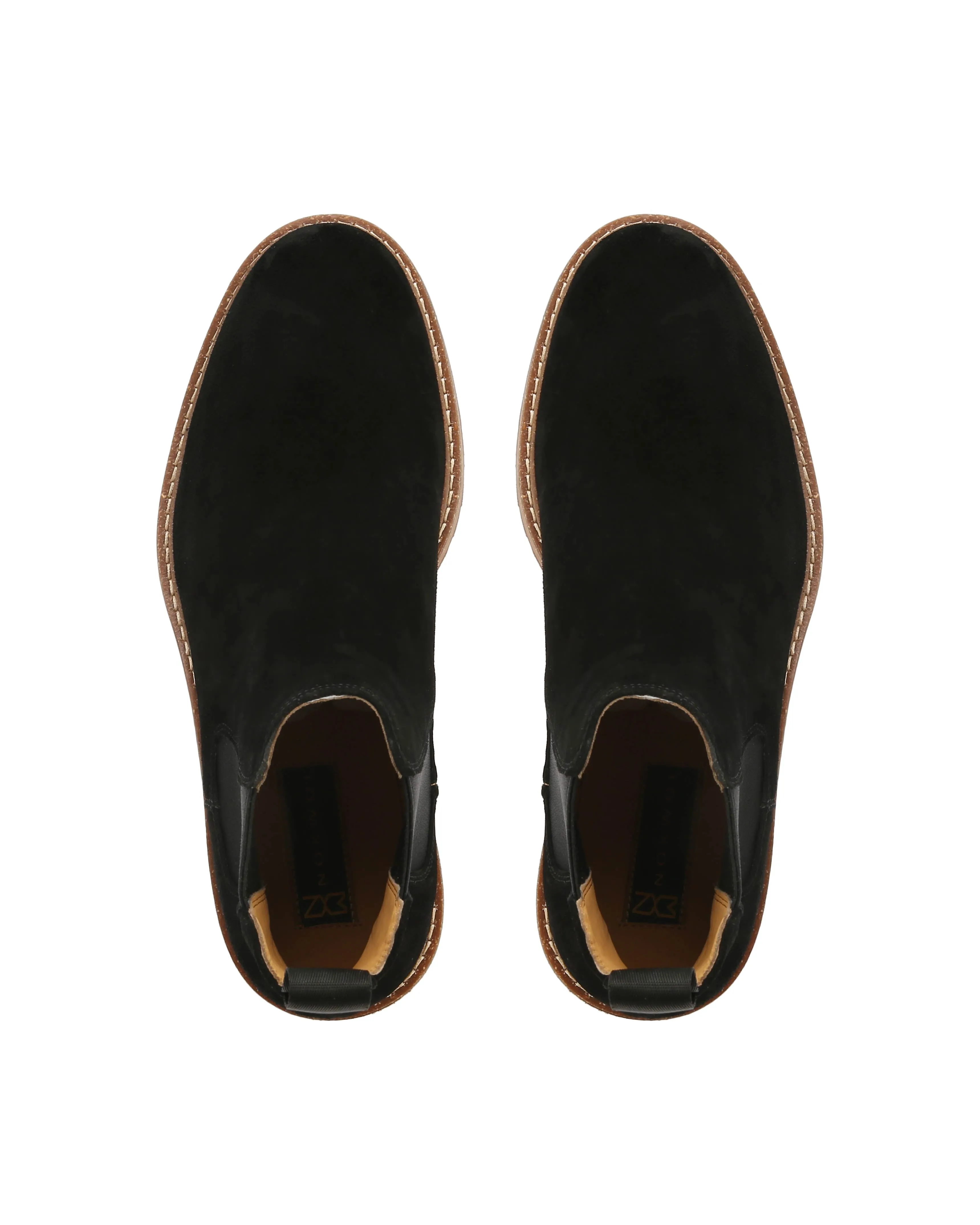 Brock Black Suede Liberty Chelsea Boots