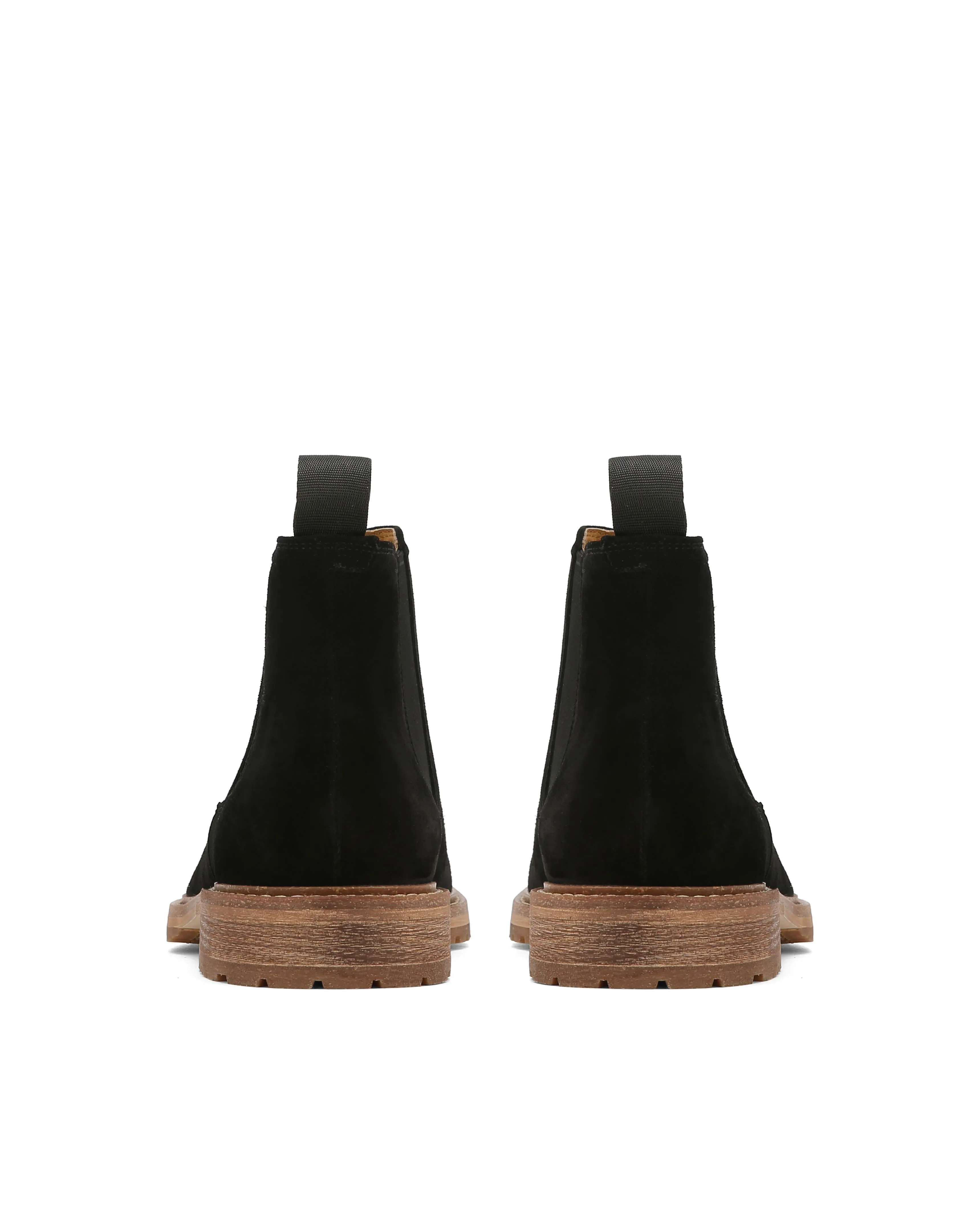 Leather Casual Chelsea Boots Brock Black Suede