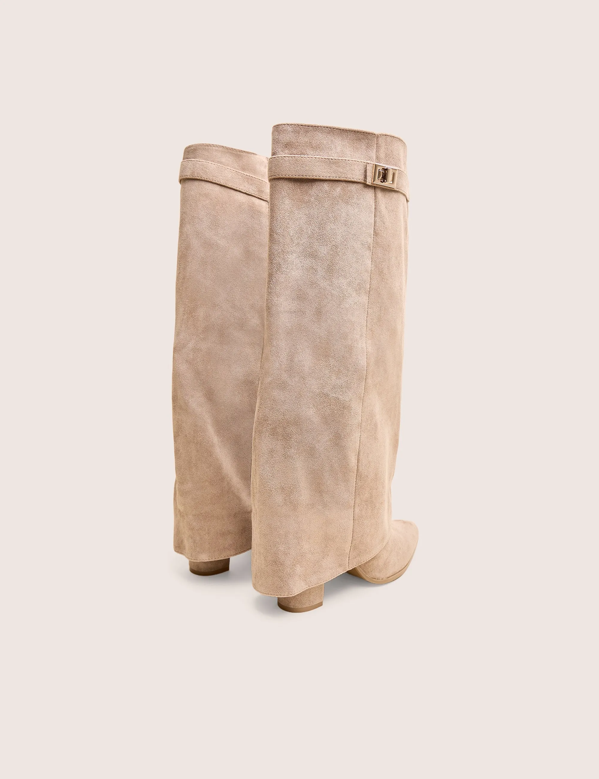 Say Yes Stone Faux Suede Padlock Fold Over Knee High Boots Knee High Lace Up Boots Platform