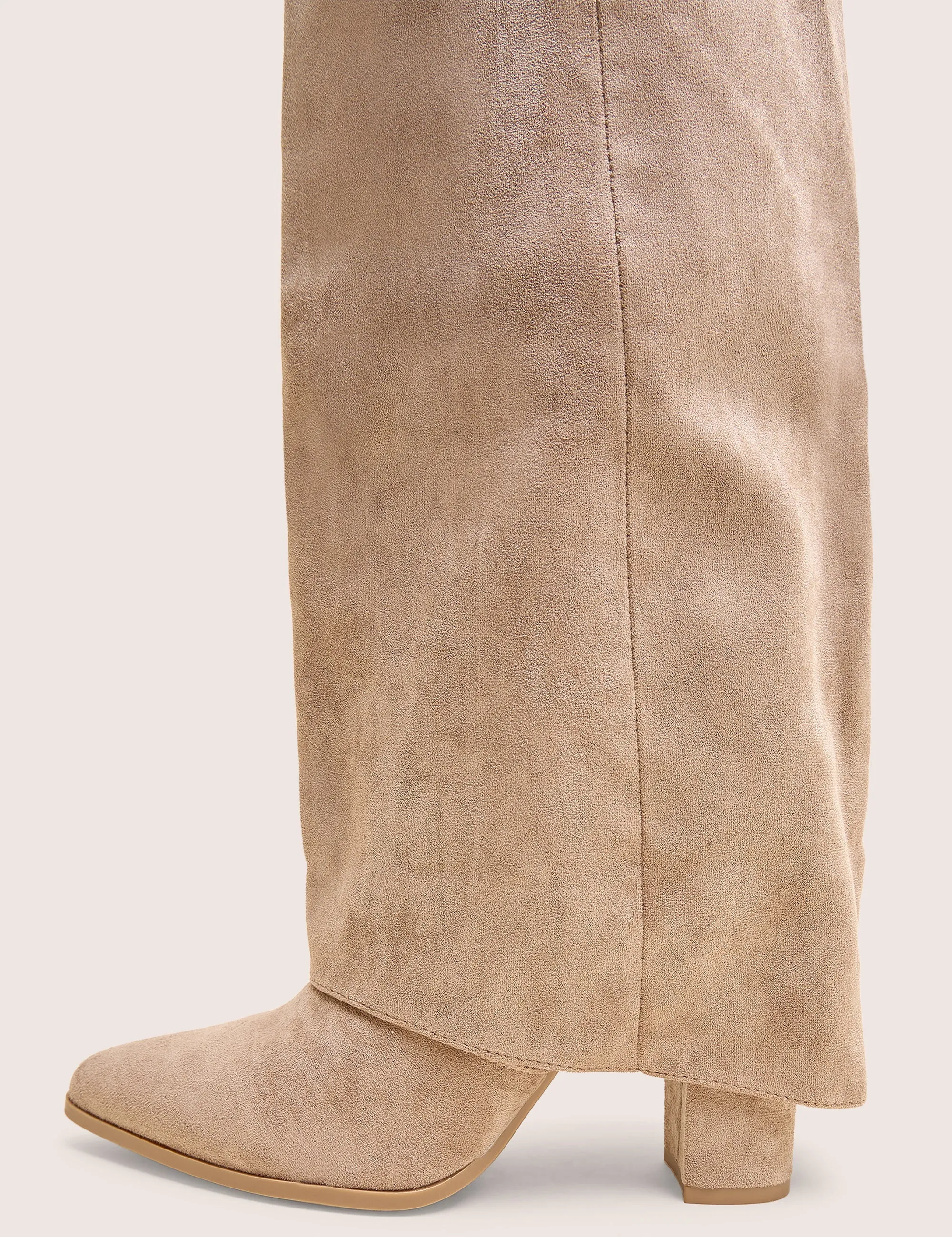 Say Yes Stone Faux Suede Padlock Fold Over Knee High Boots Knee High Winter Boots