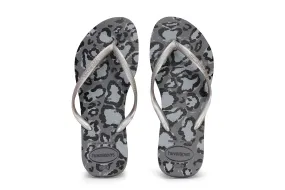 SLIM ANIMALS - STEEL GREY.STEEL GREY Australian Flip Flops