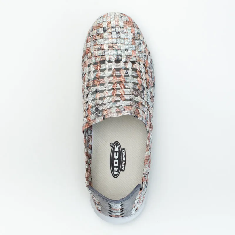 Comfy Flat Work Shoes Slip On Woven Shoe