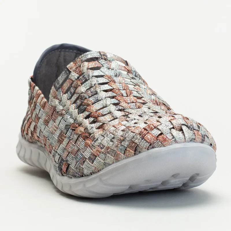 Flat Feet Trail Shoes Slip On Woven Shoe