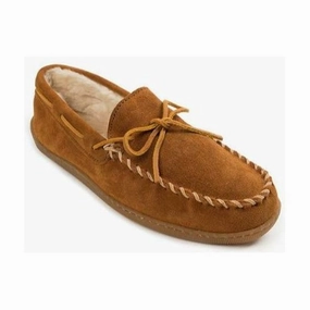 Macy's Slippers MINNETONKA PILE LINED HARDSOLE MEN'S MEDIUM AND WIDE