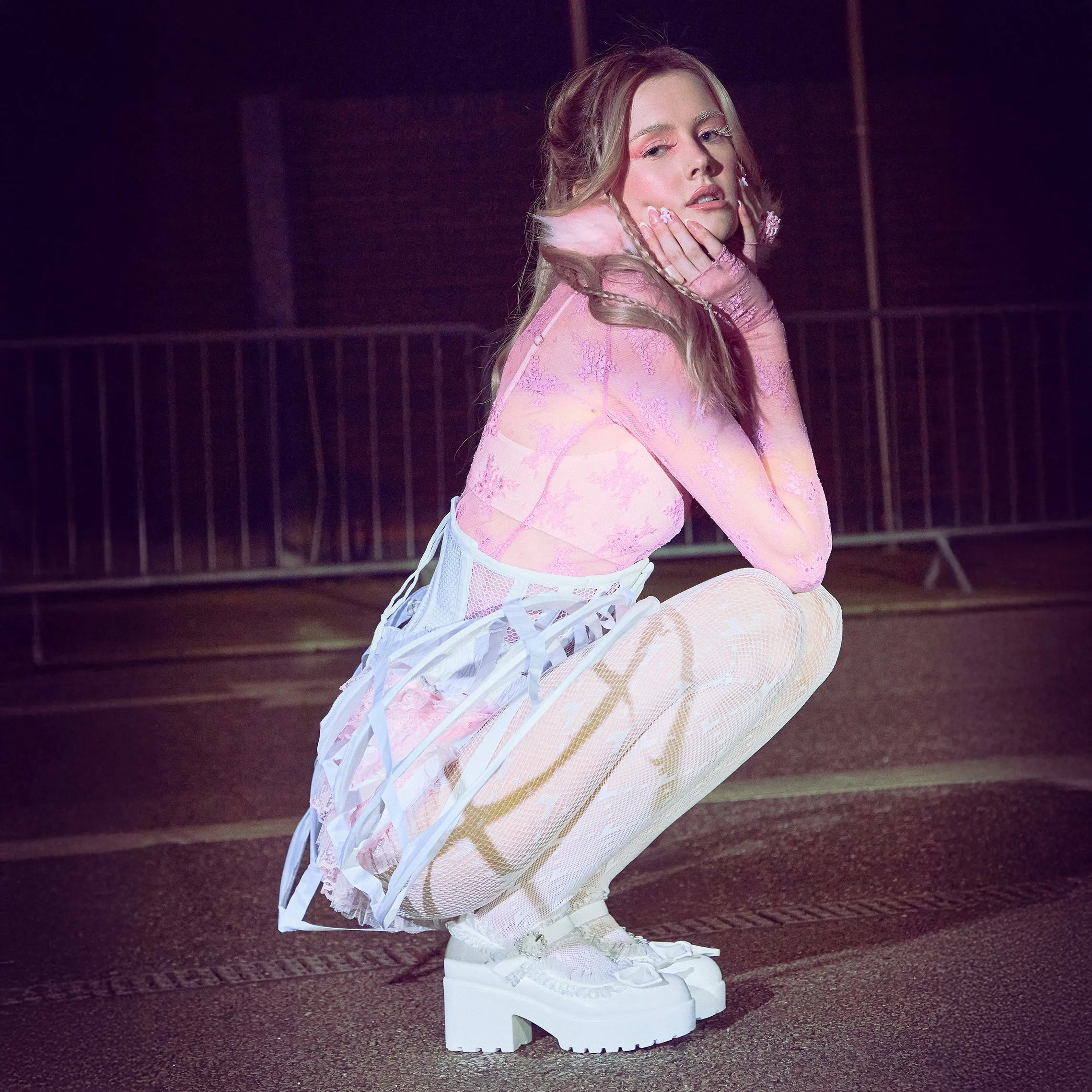 Tira Ruffle Mary Janes  Porcelain Delights Edition Ahnu Mary Jane Shoes