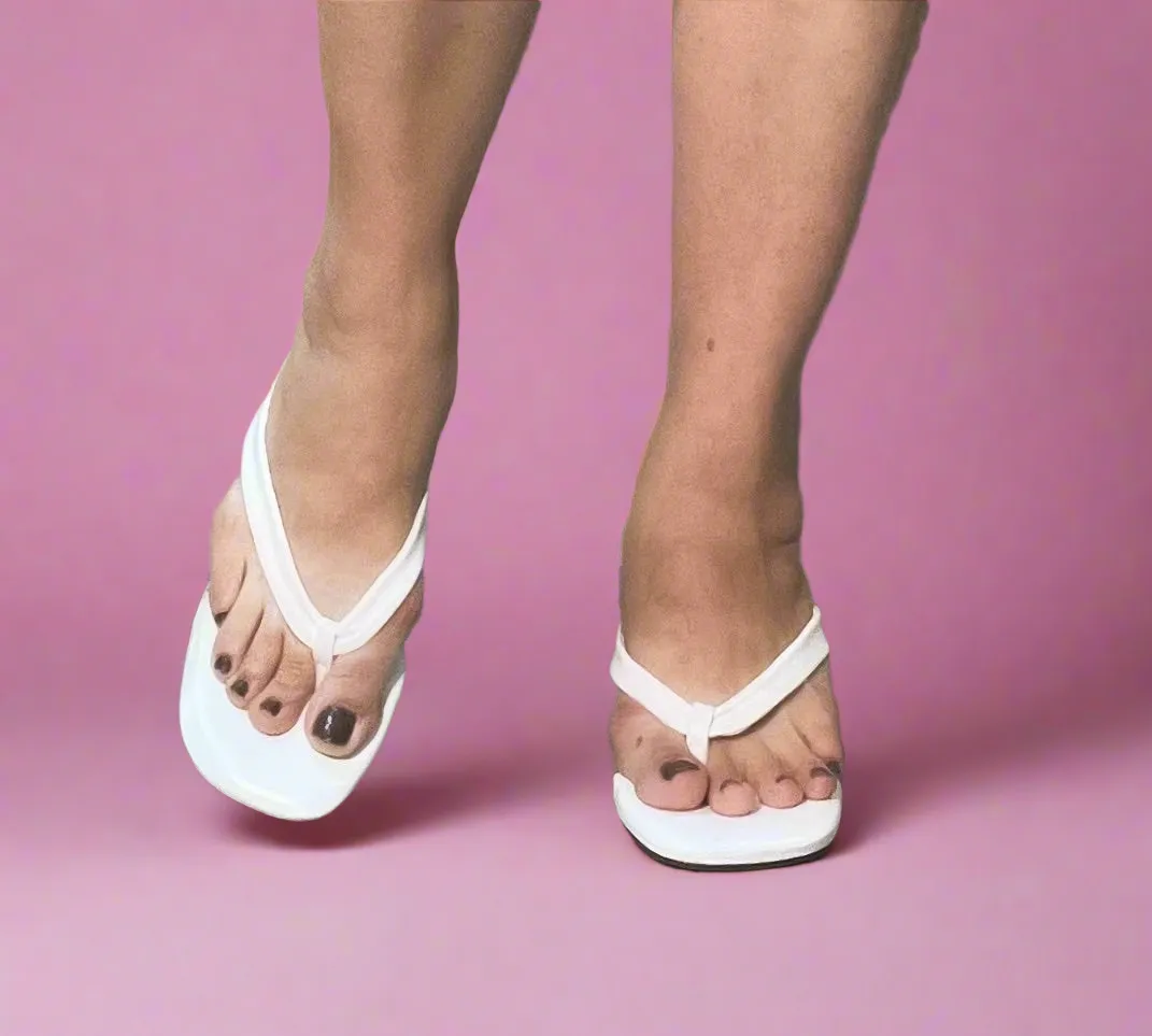 Tennis High Heel Shoes CONTRADICTION White Kitten Heel