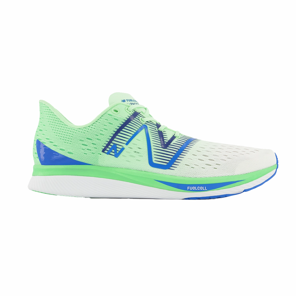 Men's New Balance FuelCell SuperComp Pacer, White/Vibrant Spring Glo, 10.5 D Medium New Balance 530 Blue And White