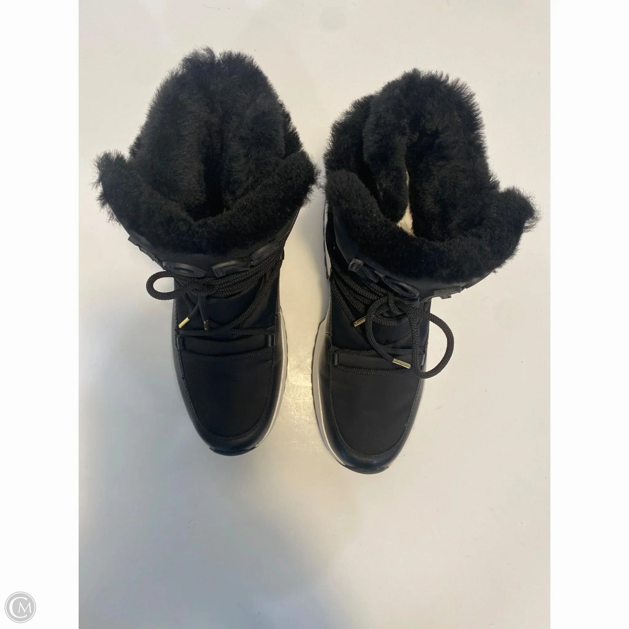 Boots Designer By Michael Kors In Black, Size: 7.5 Snow Boots With Felt Liners