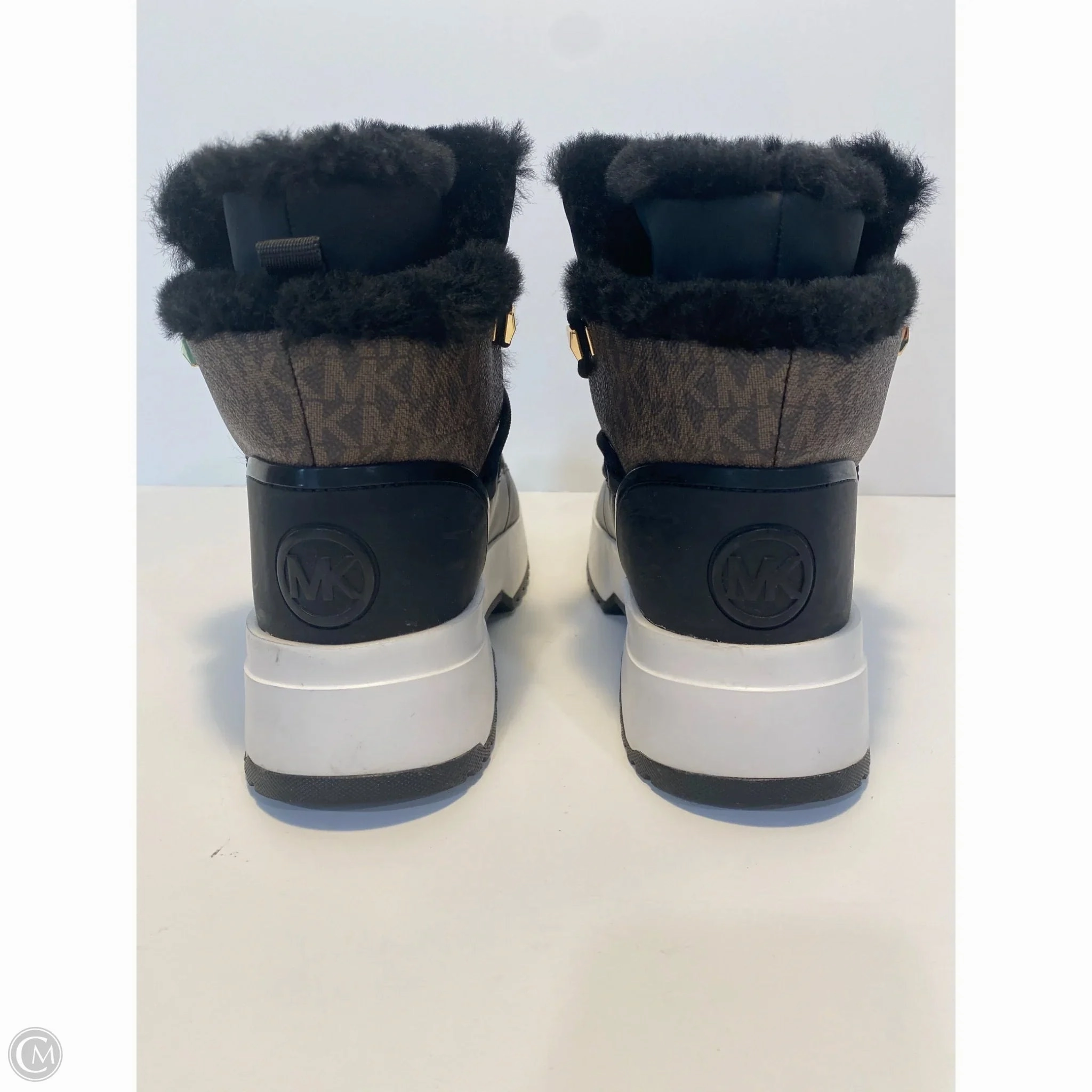 Snow Riding Boots Boots Designer By Michael Kors In Black, Size: 7.5