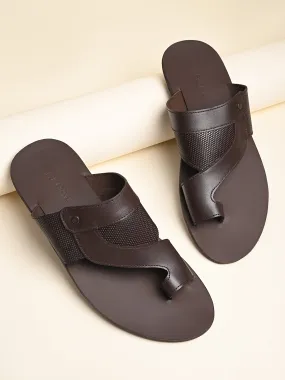 Regal Brown Men Casual One Toe Sandals Alpargatas Vs Espadrilles