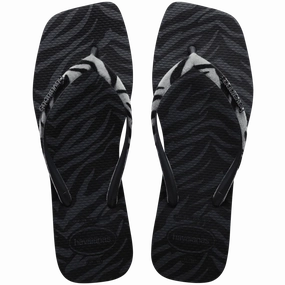 HAVAIANAS SLIM SQUARE VELVET - BLACK Where Can I Buy Slippers