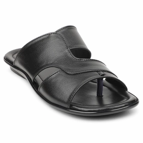Coolers Black Casual Slipper For Men COOL99-703 By Liberty Scott Hawaii Slippers