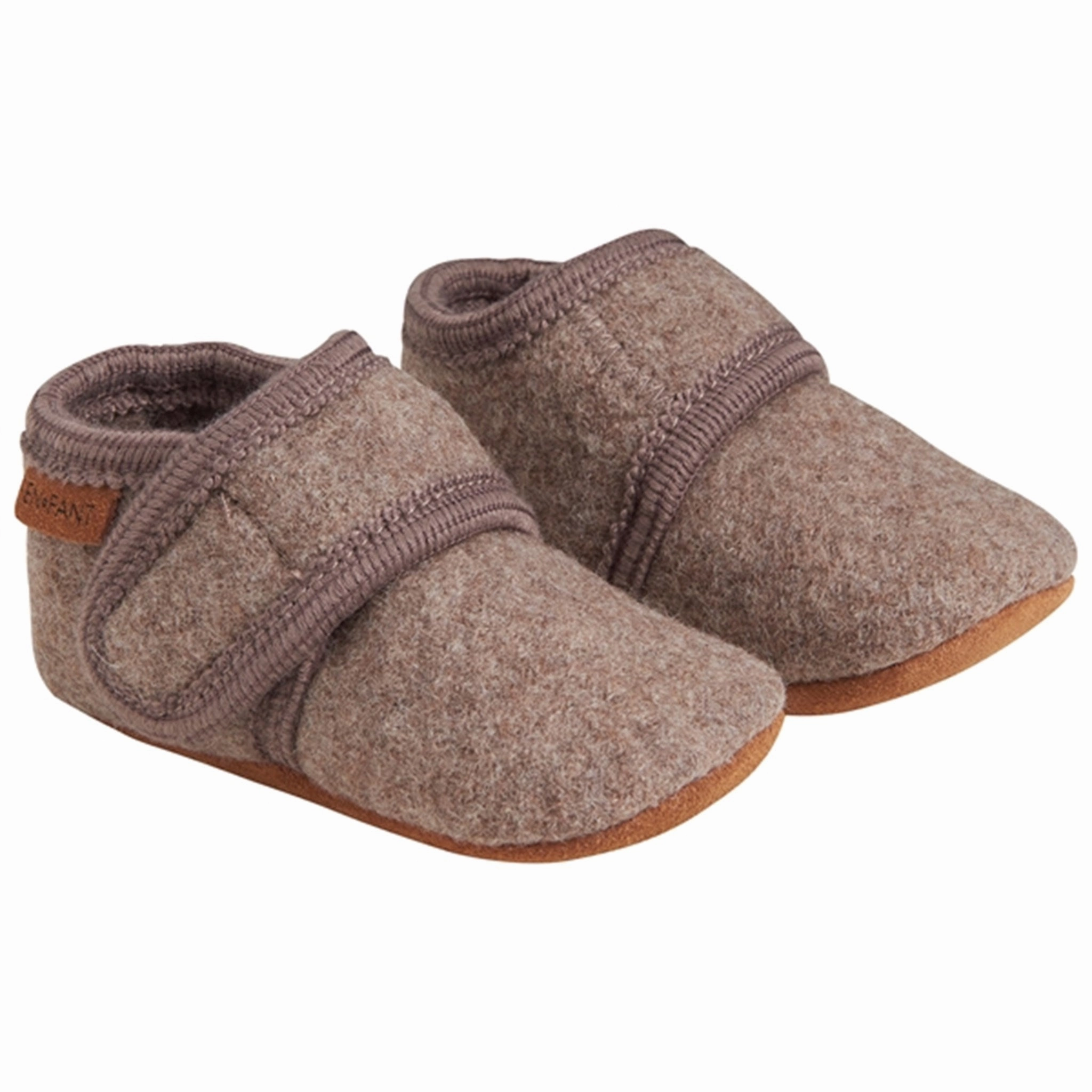 En Fant Baby Wool Slippers Walnut Easy Slippers To Crochet