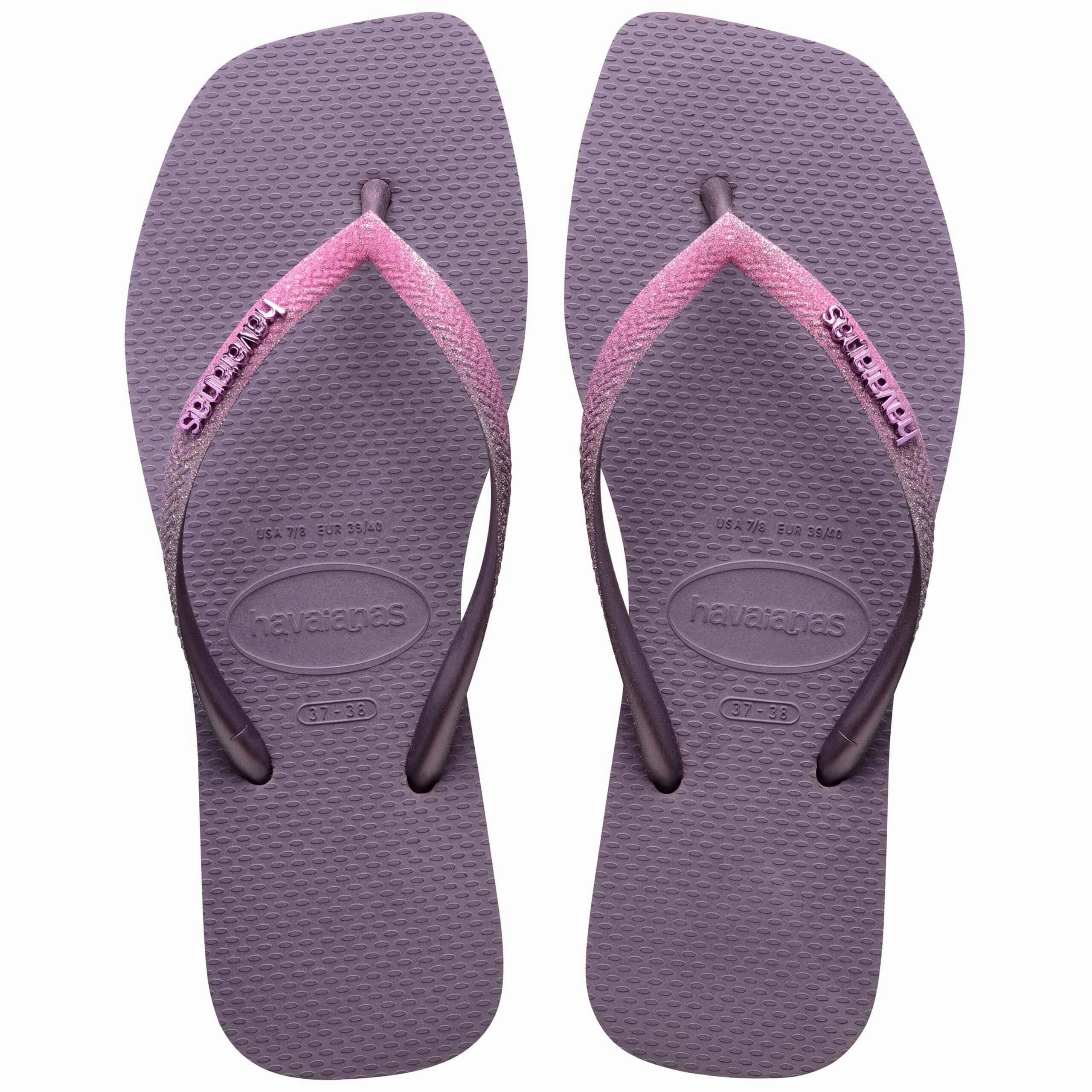 Most Comfort Slides HAVAIANAS SLIM SQUARE GLITTER  - MALVE