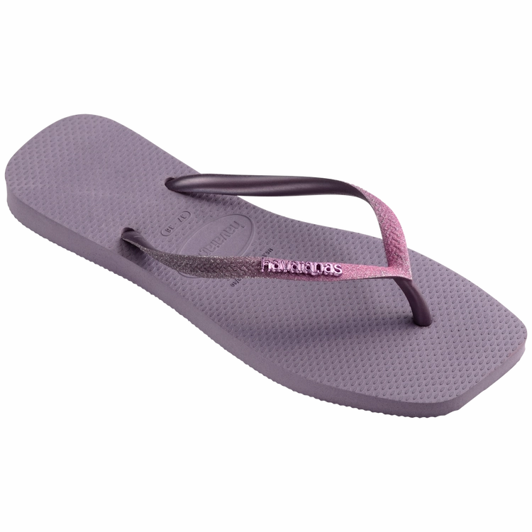 Overwatch Slippers HAVAIANAS SLIM SQUARE GLITTER  - MALVE
