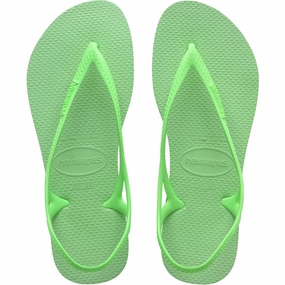 Slippers Hardwood Floors SUNNY II - LIME GREEN