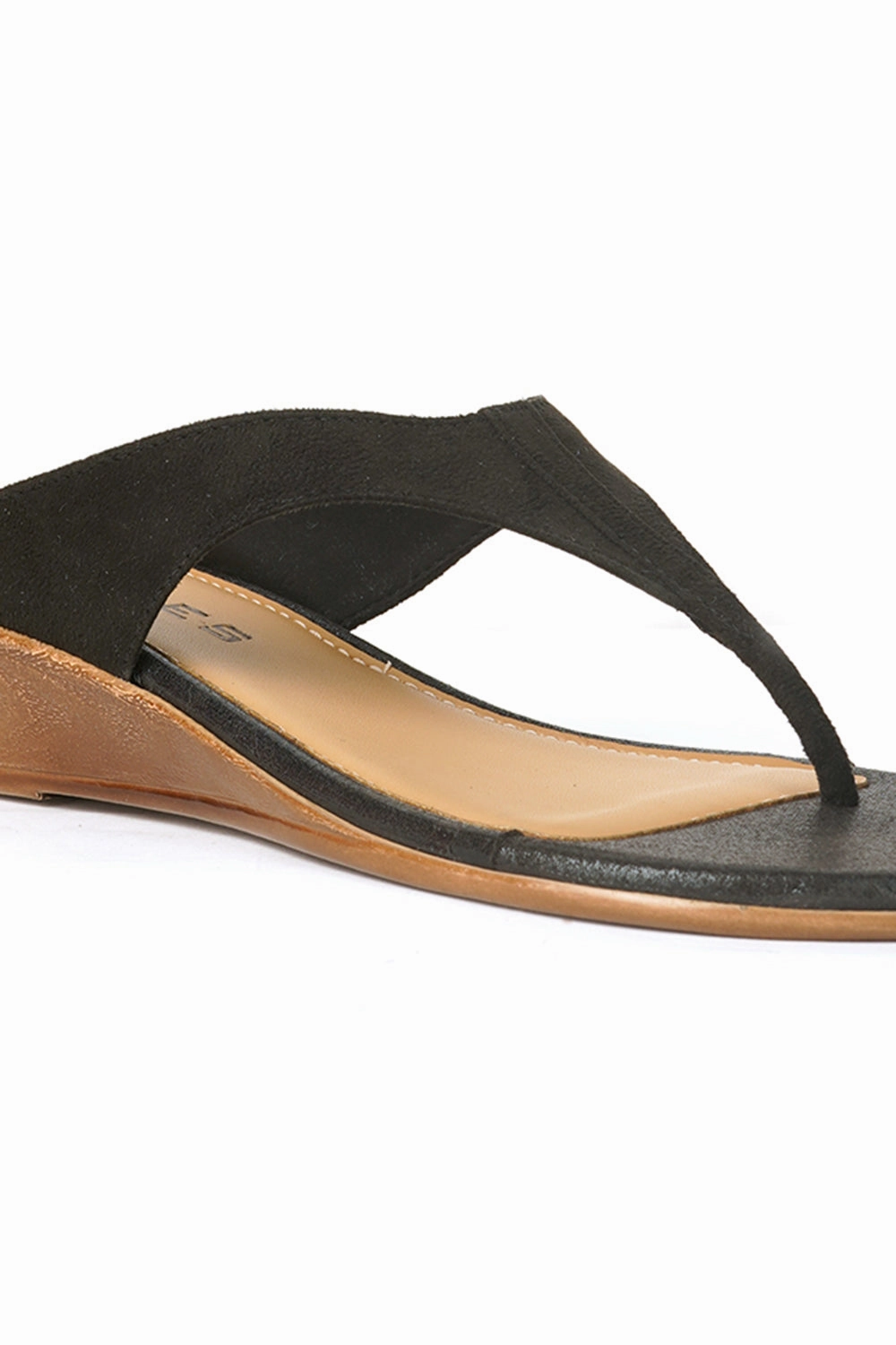 SOLES Thong Small Wedge Heel Sandals Toeless Heels