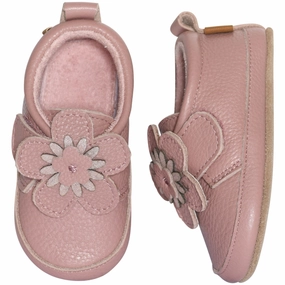 Brooklyn Slide MELTON Ash Rose Daisy leather slippers