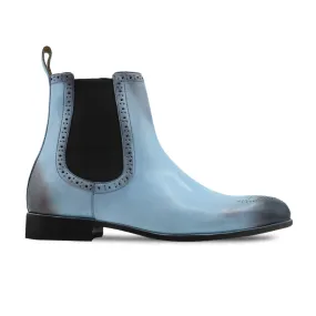 Lakewood - Men's Burnish Ice Blue Calf Leather Chelsea Boot Women Chelsea Boots