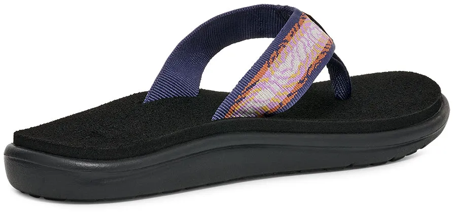 Teva Women's Voya Flip Sandal - Archive Topo Lupine Flip Flops With Velcro Changeable Straps