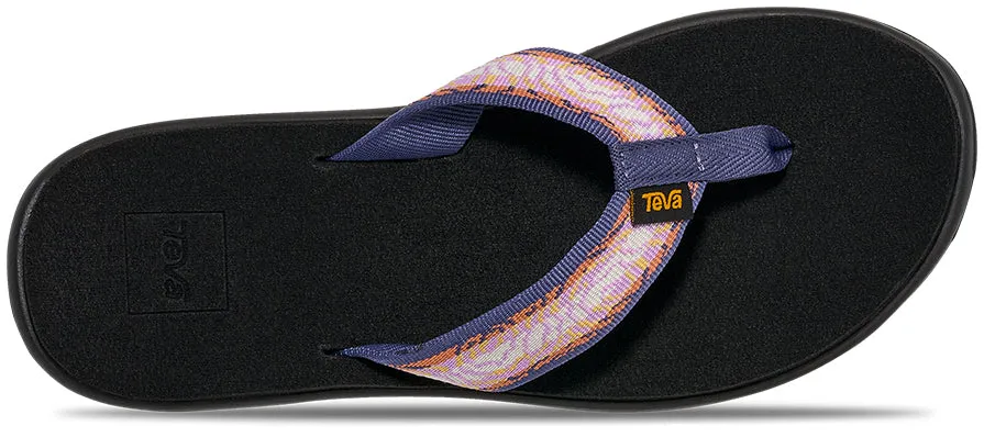 Teva Women's Voya Flip Sandal - Archive Topo Lupine Non Rubber Flip Flops