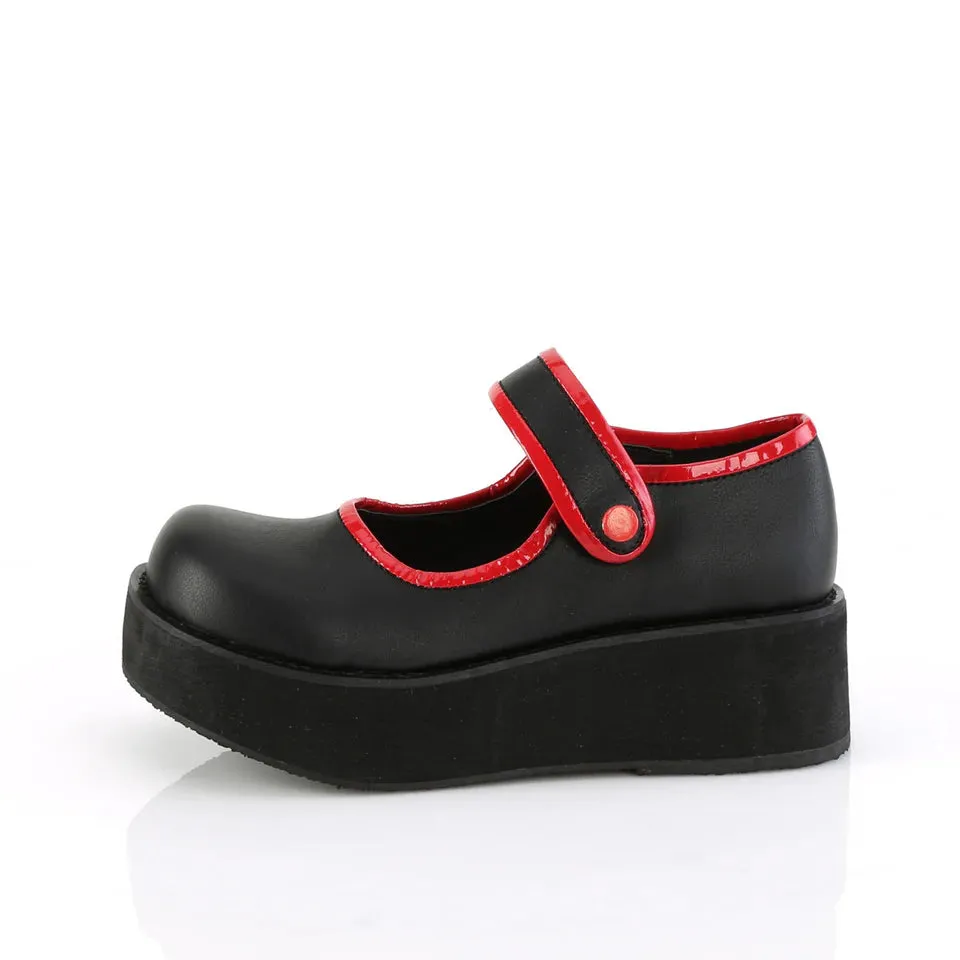 Andanines Mary Jane Shoes SPRITE-01 BLACK/RED