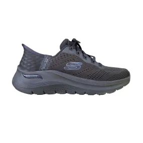 23 Sneakers Skechers scarpa sneakers da donna Slip-Ins Arch Fit 2.0 Easy Chic 150066/BBK nero
