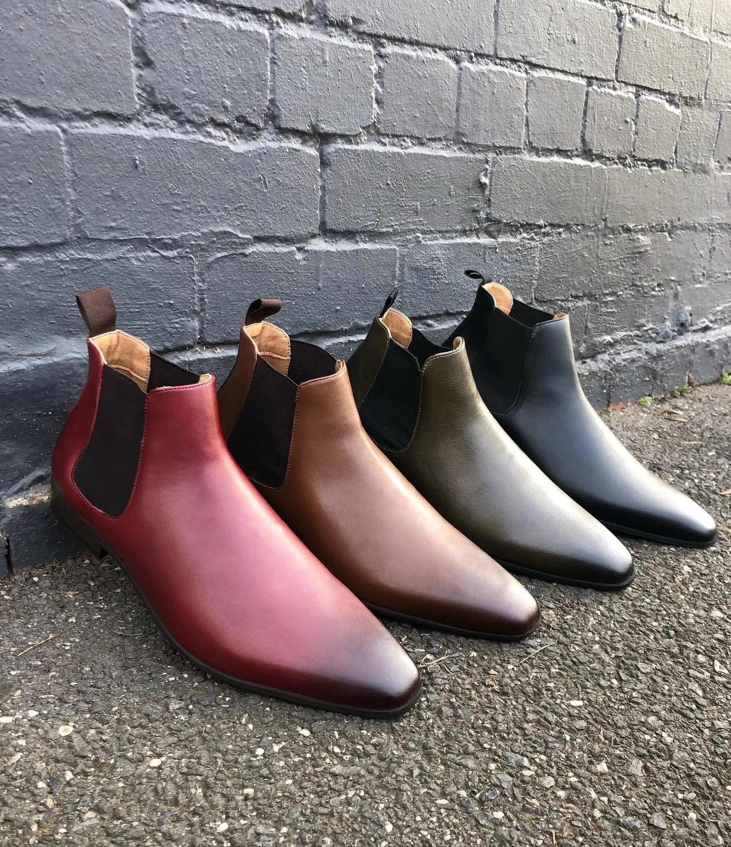 'Sterling' men's vegan Chelsea by Zette Shoes - cognac Quality Chelsea Boots