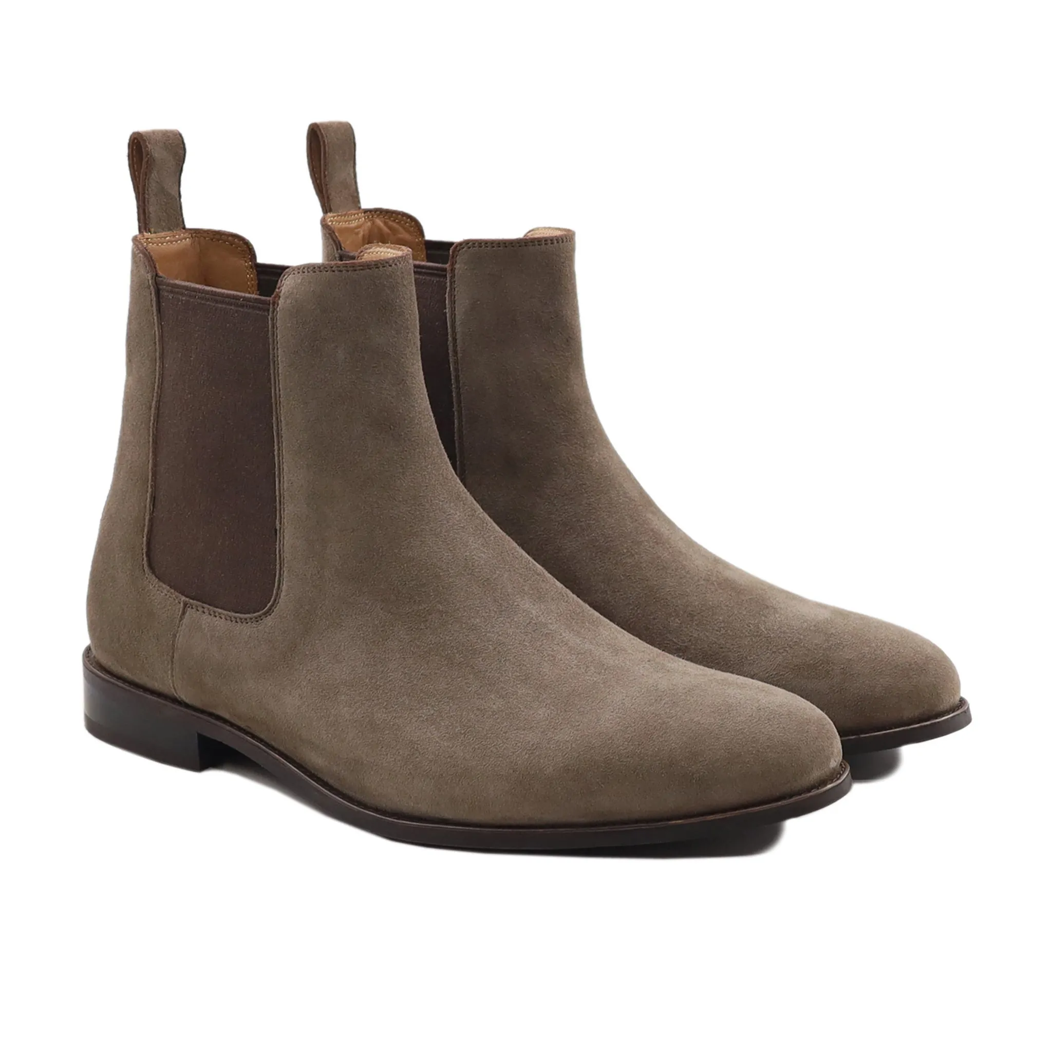 2976 Hi Chelsea Boots Smooth Bochum - Men's Light Brown Kid Suede Chelsea Boot