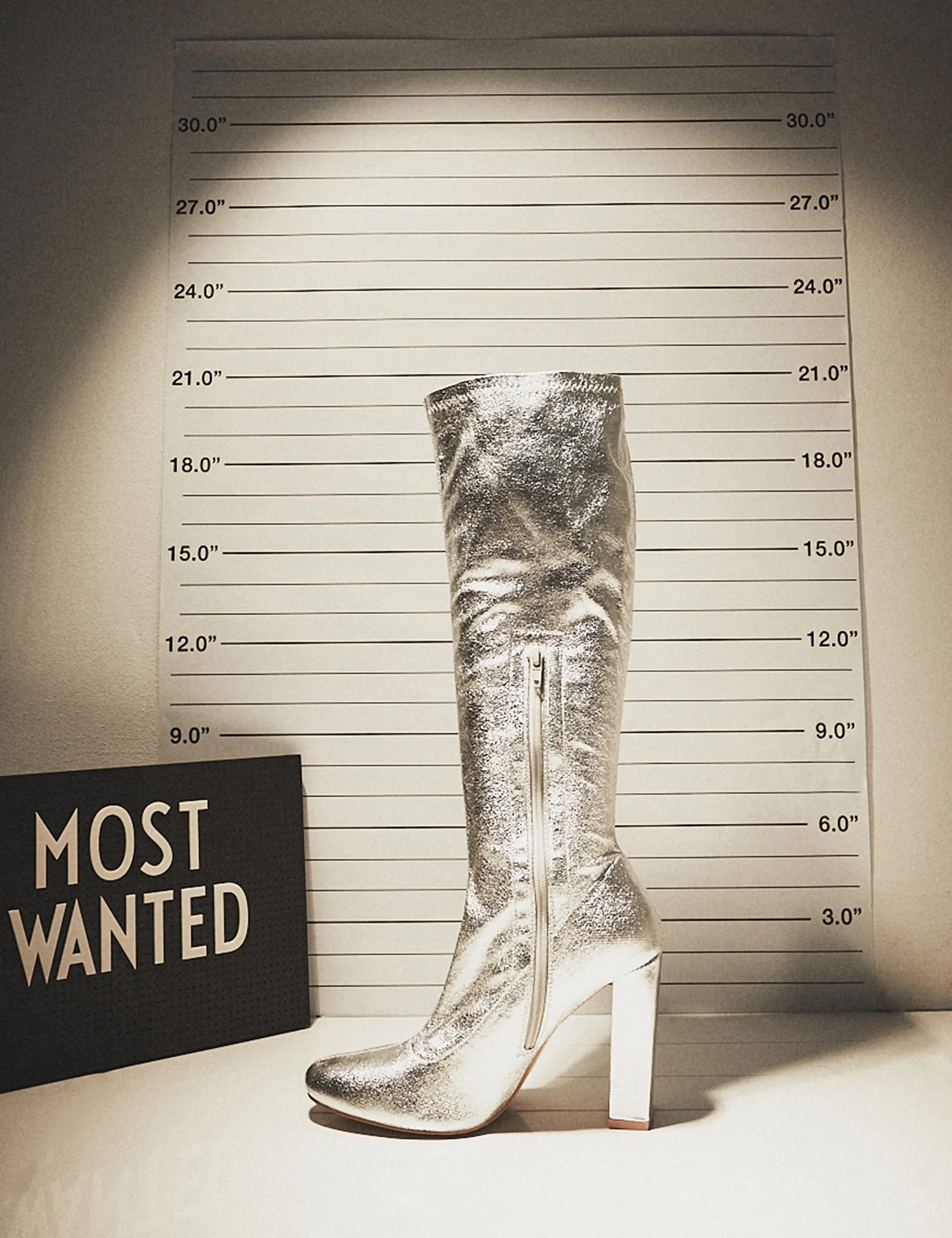 Christina Silver Grain Pointed Toe Block Heel Knee High Boots Tall Knee High Suede Boots