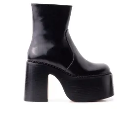 Ankle Boots With Fleece Lining Gunner Black Leather