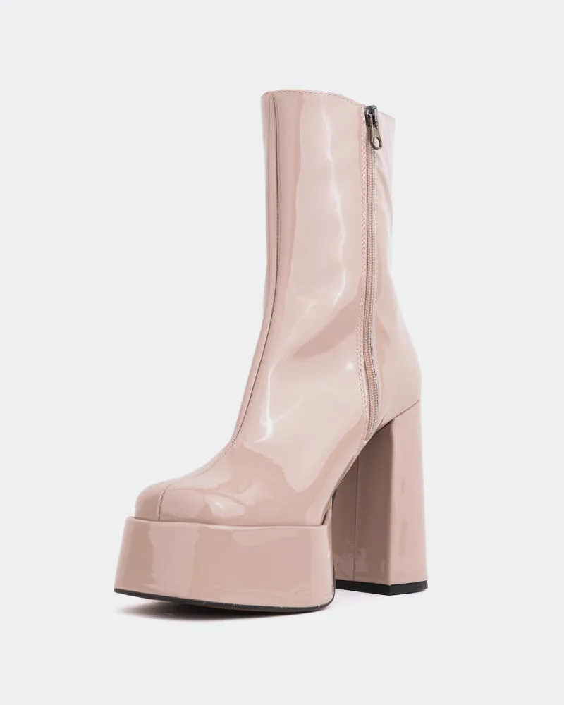 American Rag Ankle Boots Cloud Taupe Patent