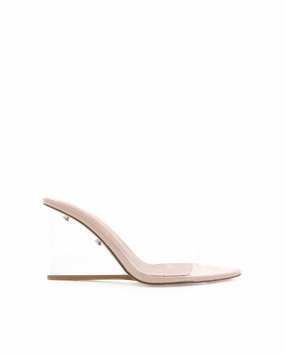 Brendon Urie High Heels NYDIA - CLEAR-NUDE PATENT