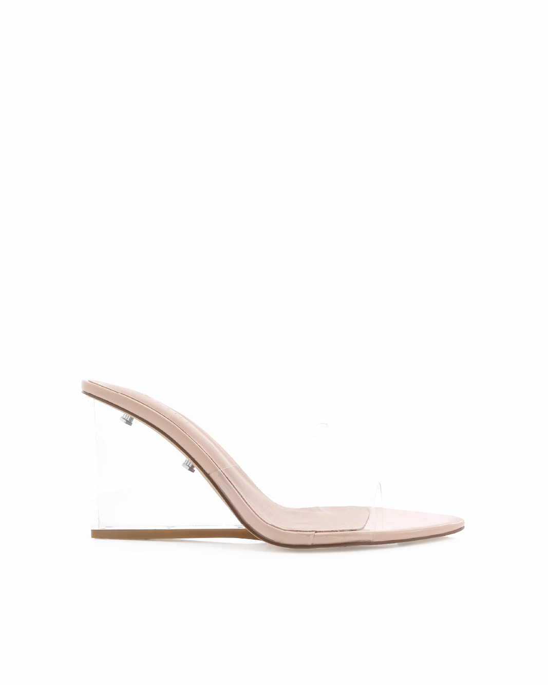 Stiletto Platform High Heels NYDIA - CLEAR-NUDE PATENT